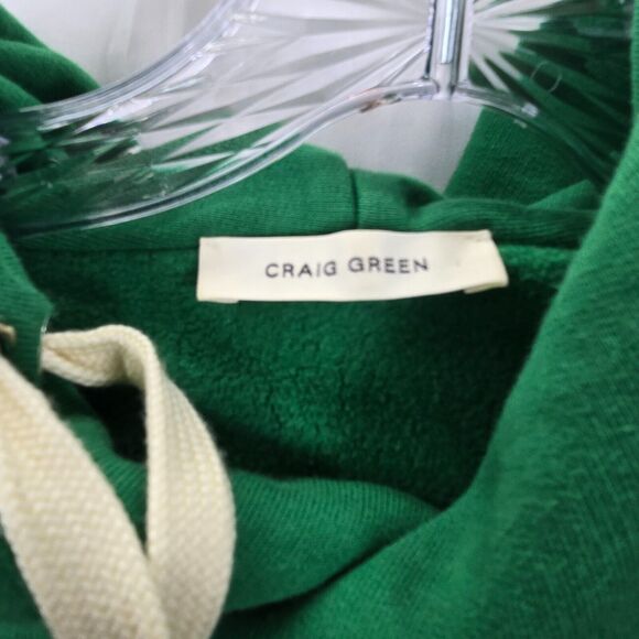 Craig Green Men's Green Hoodie Size S **Stains** - Picture 4 of 12
